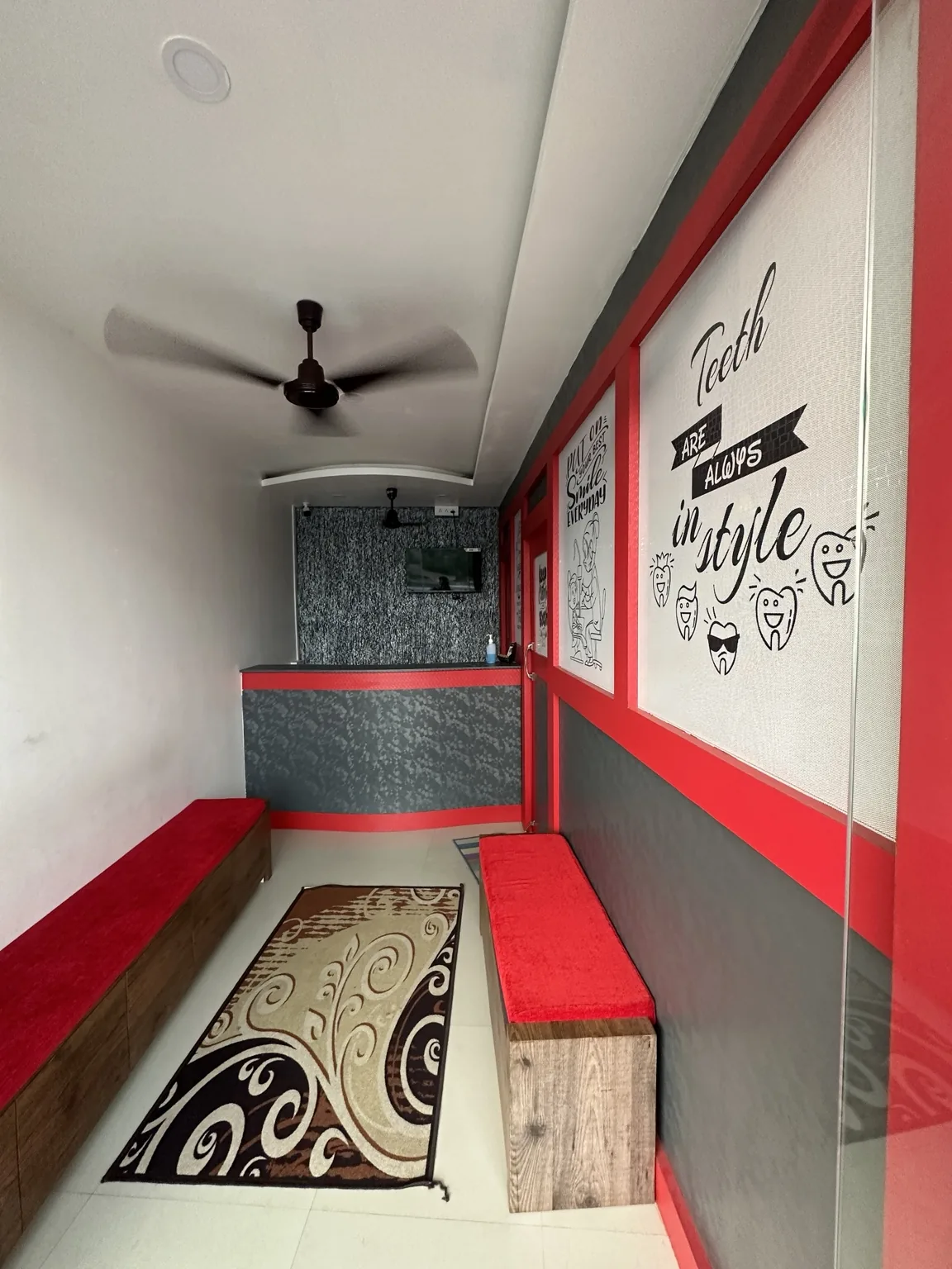 Inside waiting area of Rebah Dental Clinic